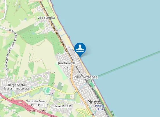 Map of ZONA ANTISTANTE VIA LIGURIA