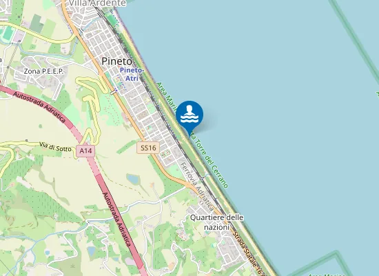 Map of 100 Mt A Nord Foce T. Le Foggette