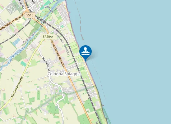 Map of ZONA ANTISTANTE VIA DEL MARE