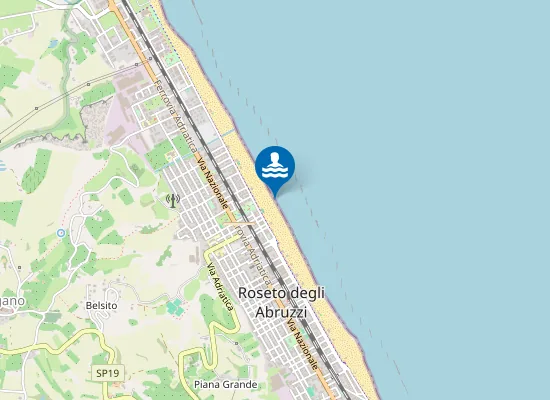 Map of 580 MT A NORD ANGOLO VIA L'AQUILA