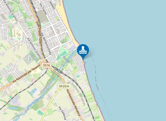 Map of 300 MT A SUD FOCE F. TORDINO