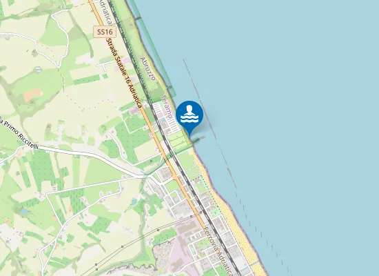 Map of 50 MT NORD FOCE T. BORSACCHIO