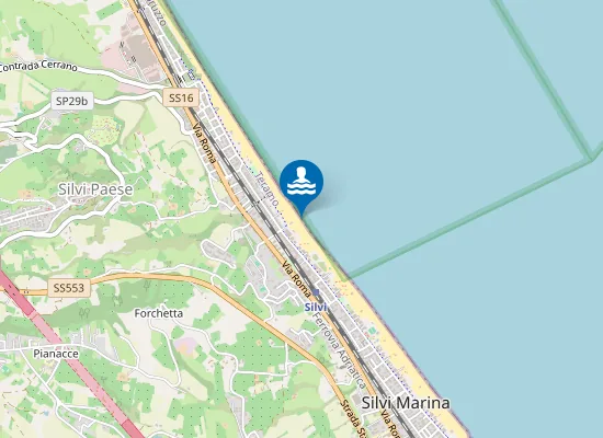 Map of 225 MT SUD FOCE F.SSO CONCIO