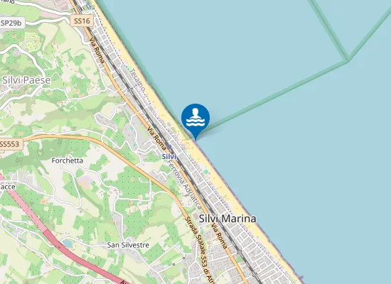 Map of ZONA ANTISTANTE P.ZZA DEI PINI