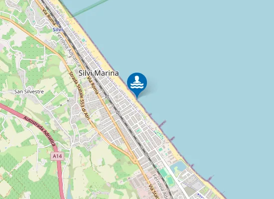 Map of ZONA ANTISTANTE VIALE C.COLOMBO 74