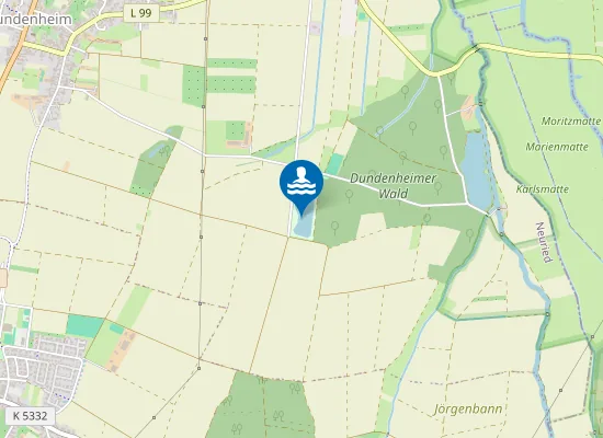 Map of DUNDENHEIM BAGGERSEE STOCKFELDSEE