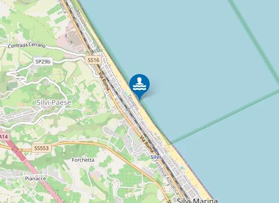 Map of ZONA ANT.TE FOCE F.SSO CONCIO