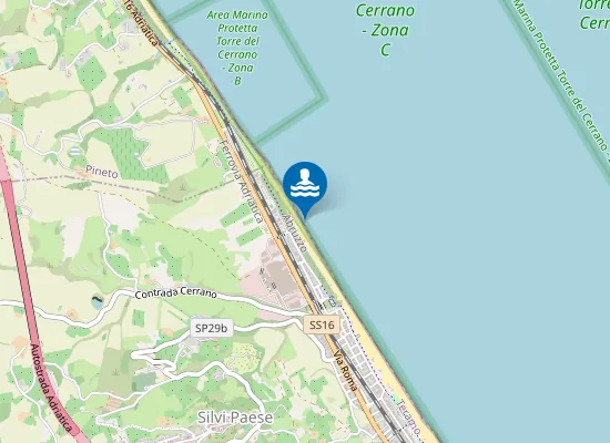 Map of ZONA ANT. VIA FORCELLA ANGOLO VIA ARENILE NORD