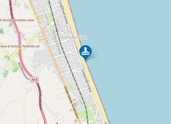 Map of ZONA ANTISTANTE LUNG.RE SIRENA