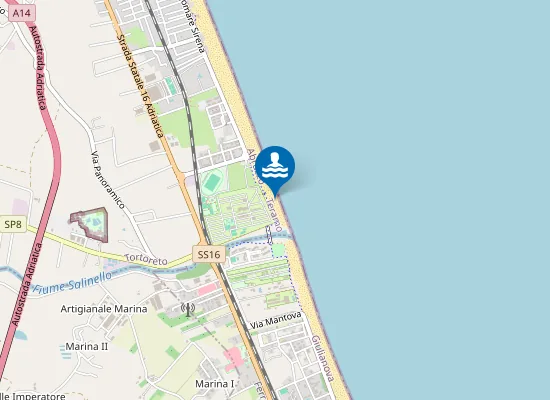 Map of 250 MT A NORD FOCE F. SALINELLO