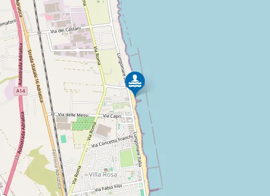 Map of 300 MT A SUD F.SSO FONTEMAGGIORE