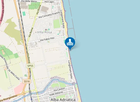 Map of ZONA ANTISTANTE LUNG.RE ITALIA N.6