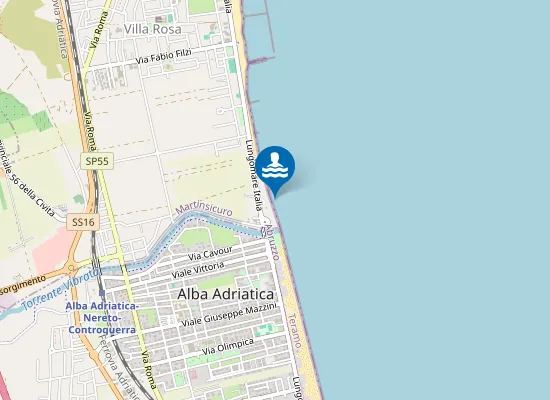 Map of 250 MT NORD FOCE F. VIBRATA