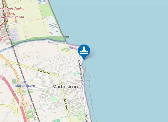 Map of 25 MT SUD MOLO PORTICCIOLO