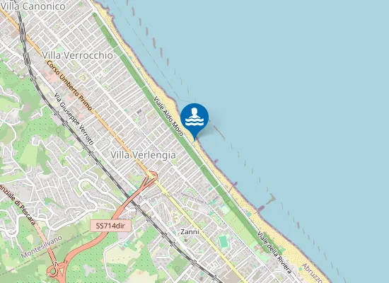 Map of ZONA ANTISTANTE FOCE F.SSO MAZZOCCO