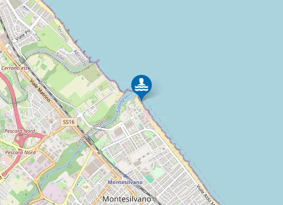 Map of 100 Mt Sud Foce F. Saline