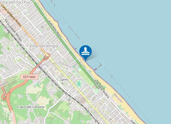 Map of ZONA ANTIS.TE ROTONDA V.LE RIVIERA NORD