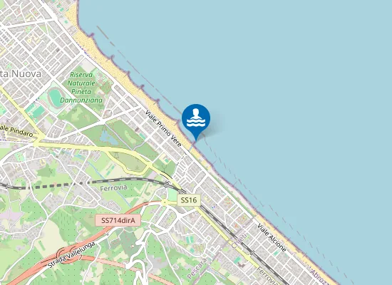 Map of ZONA ANT.TE F.SSO VALLELUNGA