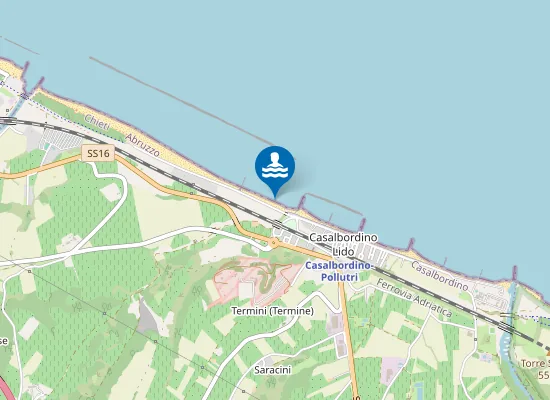 Map of 100 Mt A Nord Foce T. Acquachiara