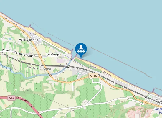 Map of 100 Mt A Sud Foce F. Osento