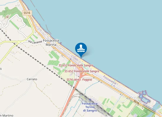 Map of ZONA ANTISTANTE KM 489,100 SS.16