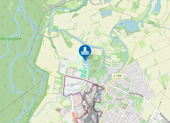 Map of RUST BAGGERSEE ALLMENDSEE