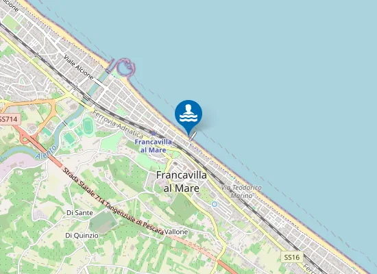 Map of ZONA ANT. PIAZZA SIRENA