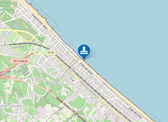 Map of 100 Mt A Sud F. Fosso Pretaro