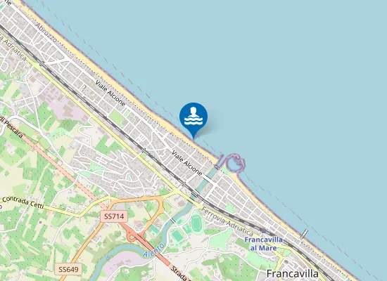 Map of 350 MT A NORD FOCE F. ALENTO