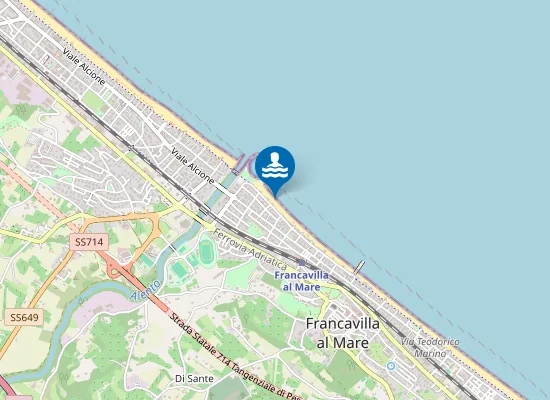 Map of 350 MT A SUD FOCE F. ALENTO