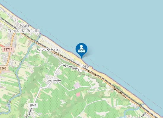 Map of 200 MT A NORD STAZIONE FF.SS. TOLLO