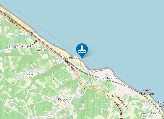 Map of ZONA ANTISTANTE FOCE F. RICCIO