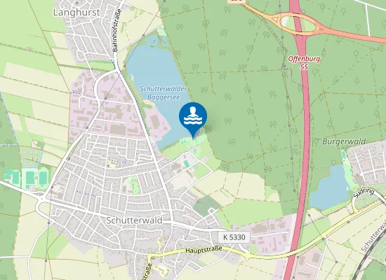 Map of SCHUTTERWALD BADESEE