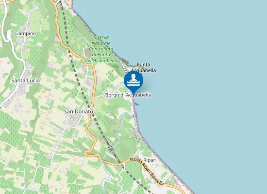 Map of 350 MT A NORD DEL FIUME MORO