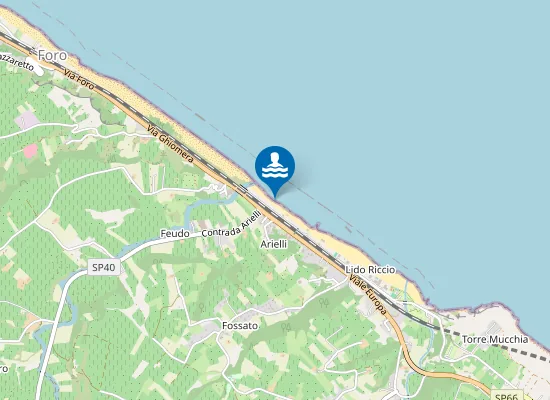 Map of 200 MT A SUD FOCE F. ARIELLI