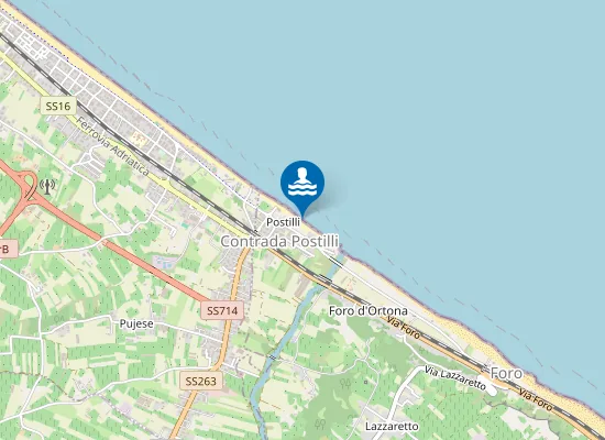 Map of 350 MT A NORD FOCE F. FORO