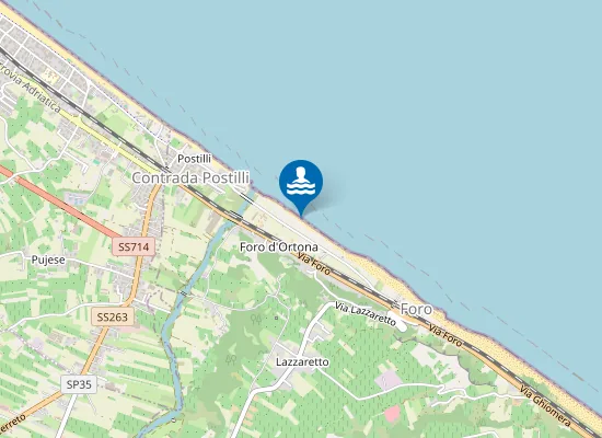 Map of 350 MT A SUD FOCE F. FORO