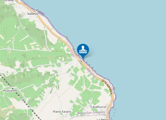 Map of ZONA ANTISTANTE KM 484,625 SS.16