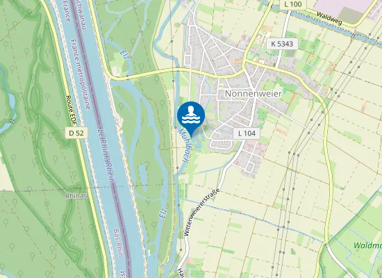 Map of NONNENWEIER BAGGERSEE ANGLERHEIM