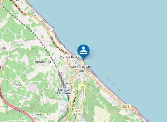 Map of ZONA ANTISTANTE MOLO SUD