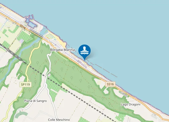 Map of ZONA ANT.STAZ.FF.SS. TORINO DI SANGRO