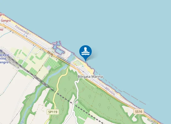 Map of 300 MT A SUD FOCE F. SANGRO