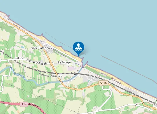 Map of 100 Mt A Nord Foce F. Osento