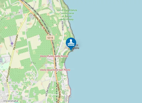 Map of 200 MT A SUD PUNTA VIGNOLA