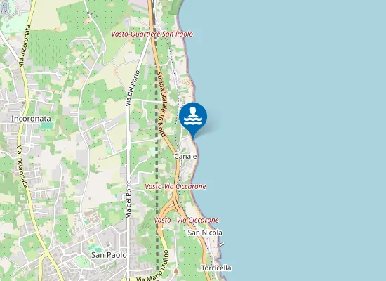 Map of ZONA ANTISTANTE C.DA VIGNOLA