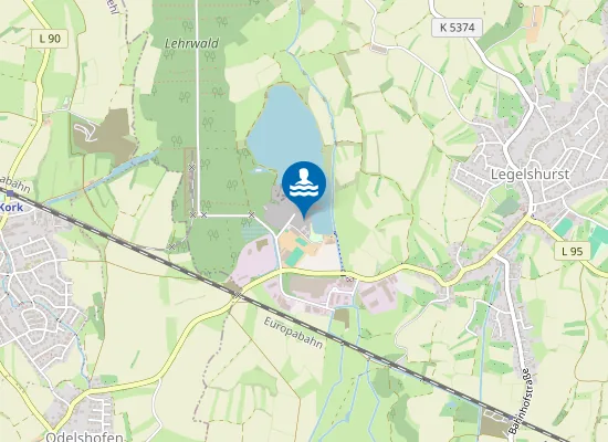 Map of LEGELSHURST BAGGERSEE