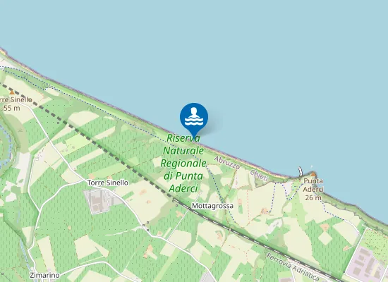 Map of ZONA ANT.TE F.SSO DELLA PAUROSA