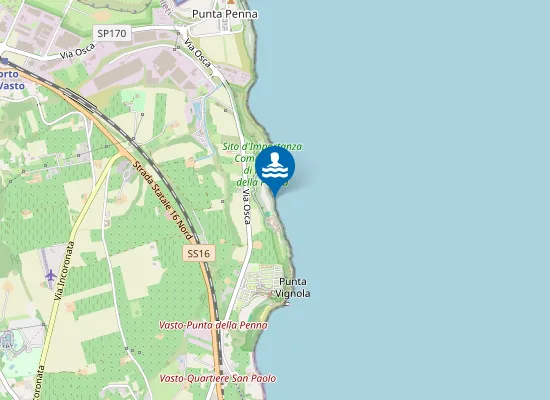 Map of 800 MT A SUD F.SSO LEBBA