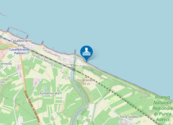 Map of 300 MT A SUD FOCE F. SINELLO