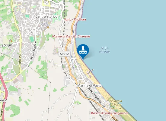 Map of 300 M NORD PONTILE MARINA DI VASTO